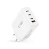 Szybka Ładowarka Sieciowa Tech-Protect NC120W-GAN 4-Port PD 120W / QC3.0  do Laptopa / iPhone White